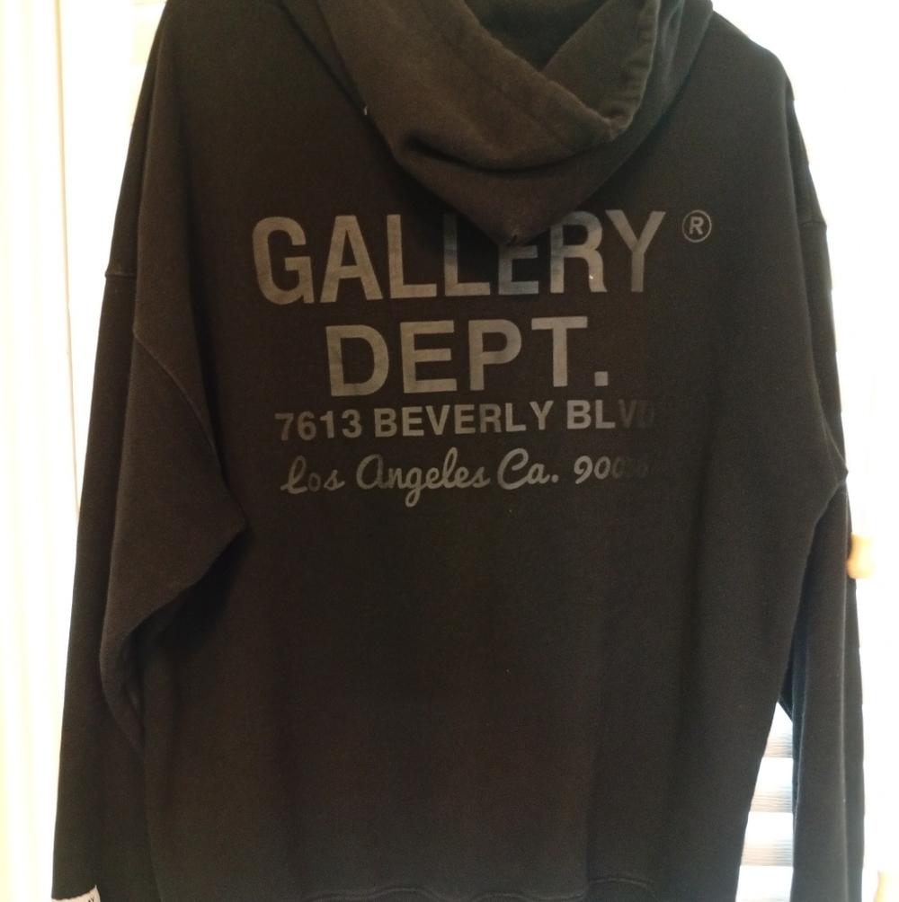 Gallery Dept Black Hooded Sweatshirt - Men - Picture 4 of 8
